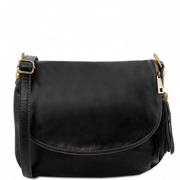 TL BAG - Сумка на плечо с кисточкой из мягкой кожи TL BAG - Сумка на плечо с кисточкой из мягкой кожи
